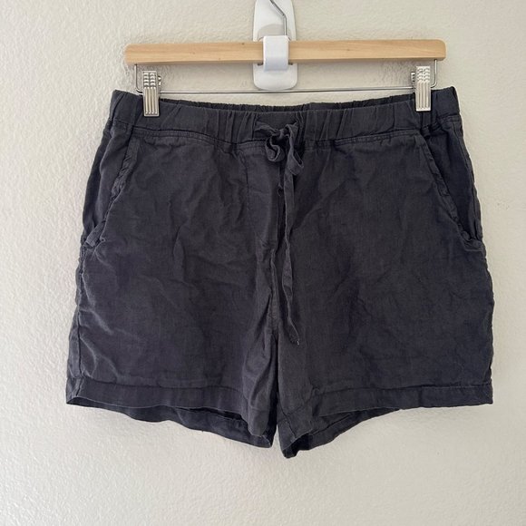 Parachute Linen Shorts In Coal Color Sz M - Picture 3 of 6